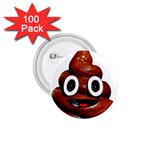 Happy Funny Poop Emoji 1.75  Button (100 pack) 