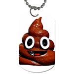 Happy Funny Poop Emoji Dog Tag (One Side)