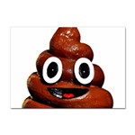 Happy Funny Poop Emoji Sticker A4 (100 pack)