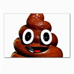 Happy Funny Poop Emoji Postcards 5  x 7  (Pkg of 10)