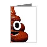 Happy Funny Poop Emoji Mini Greeting Card