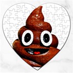 Happy Funny Poop Emoji Jigsaw Puzzle (Heart)