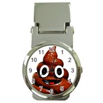 Happy Funny Poop Emoji Money Clip Watch