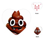 Happy Funny Poop Emoji Playing Cards (Heart)