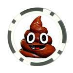 Happy Funny Poop Emoji Poker Chip Card Guard