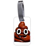 Happy Funny Poop Emoji Luggage Tag (two sides)