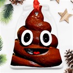 Happy Funny Poop Emoji Ornament (Bell)