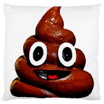 Happy Funny Poop Emoji Large Cushion Case (Two Sides)