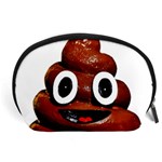 Happy Funny Poop Emoji Accessory Pouch (Large)