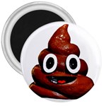 Happy Funny Poop Emoji 3  Magnet