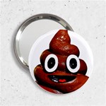 Happy Funny Poop Emoji 2.25  Handbag Mirror