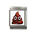 Happy Funny Poop Emoji Italian Charm (13mm)