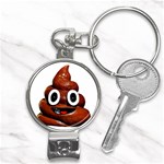 Happy Funny Poop Emoji Nail Clippers Key Chain