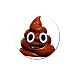 Happy Funny Poop Emoji Magnet 3  (Round)