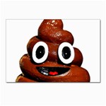 Happy Funny Poop Emoji Postcard 4  x 6 