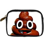 Happy Funny Poop Emoji Digital Camera Leather Case