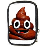 Happy Funny Poop Emoji Compact Camera Leather Case