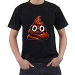 Happy Funny Poop Emoji Men s T-Shirt (Black)