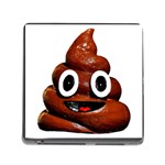 Happy Funny Poop Emoji Memory Card Reader (Square)