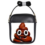 Happy Funny Poop Emoji Girls Sling Bag