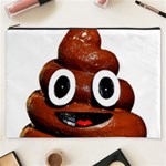 Happy Funny Poop Emoji Cosmetic Bag (XXXL)