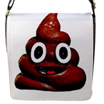 Happy Funny Poop Emoji Flap Closure Messenger Bag (S)