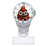 Happy Funny Poop Emoji Plastic Nurses Watch