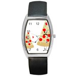 Fathers Day Pizza Barrel Style Metal Watch