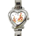 Fathers Day Pizza Heart Italian Charm Watch