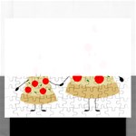 Fathers Day Pizza Jigsaw Puzzle (Rectangular)