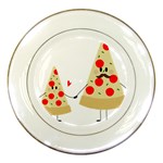 Fathers Day Pizza Porcelain Plate