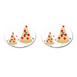 Fathers Day Pizza Cufflinks (Oval)