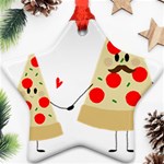 Fathers Day Pizza Star Ornament (Two Sides)