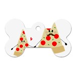 Fathers Day Pizza Dog Tag Bone (Two Sides)