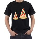 Fathers Day Pizza Men s T-Shirt (Black)