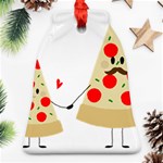 Fathers Day Pizza Bell Ornament (Two Sides)