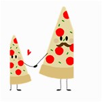 Fathers Day Pizza Small Garden Flag (Two Sides)