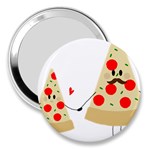 Fathers Day Pizza 3  Handbag Mirror