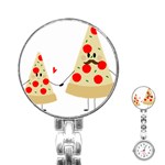 Fathers Day Pizza Stainless Steel Nurses Watch