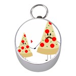 Fathers Day Pizza Silver Compass (Mini)