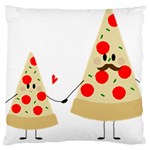 Fathers Day Pizza Standard Flano Cushion Case (Two Sides)