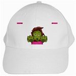 Emoji Zombie Woman White Cap