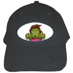 Emoji Zombie Woman Black Cap