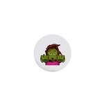 Emoji Zombie Woman 1  Mini Button