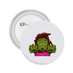 Emoji Zombie Woman 2.25  Button