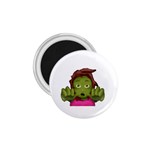 Emoji Zombie Woman 1.75  Magnet