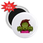 Emoji Zombie Woman 2.25  Magnet (10 pack)