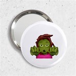 Emoji Zombie Woman 2.25  Handbag Mirror