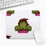 Emoji Zombie Woman Large Mousepad