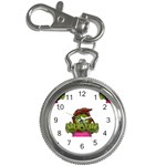 Emoji Zombie Woman Key Chain Watch